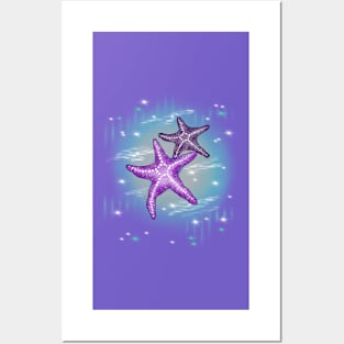 Celestial Starfishes Posters and Art